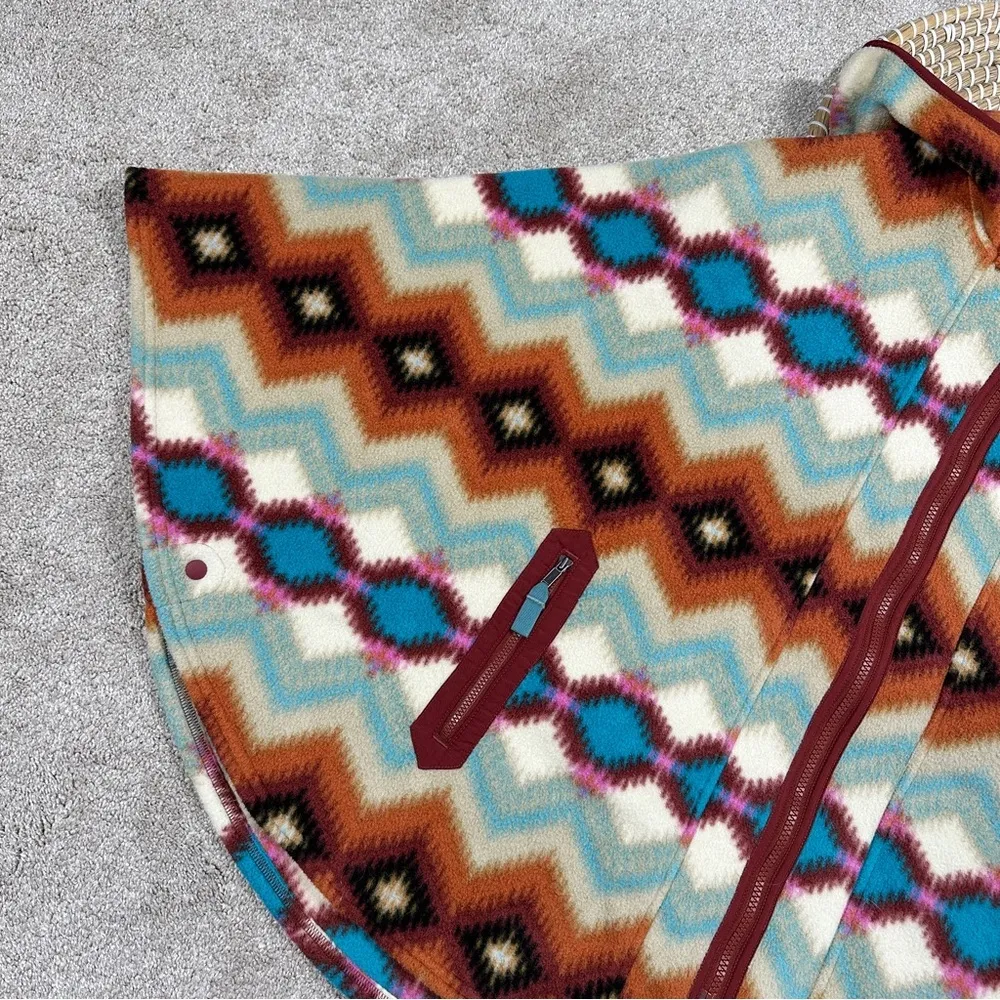 Patagonia Womens Lightweight Synchilla Fleece Poncho Oversized Timber Twist XS/S - Image 7