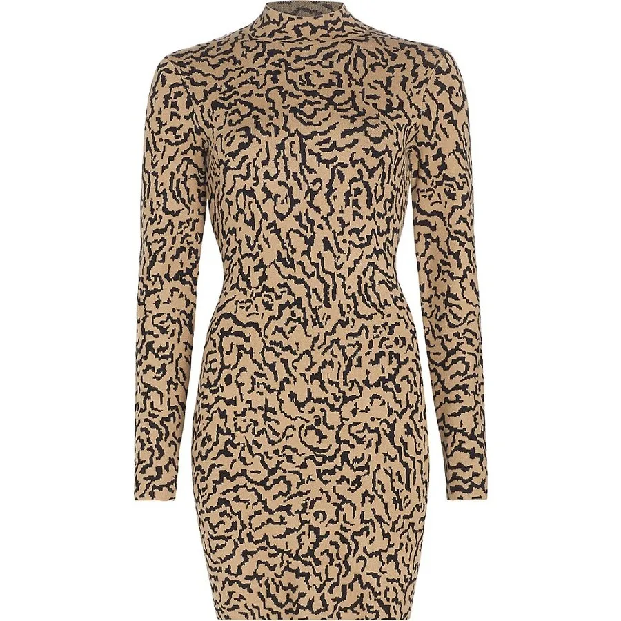 Frame‎ Abstract Mock Turtleneck Sweaterdress Size XS - Image 2