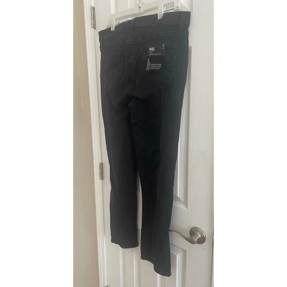 Paige Jeans, Cindy Endless Night High Rise, Vintage Transcend Straight Ankle A72 - Image 5