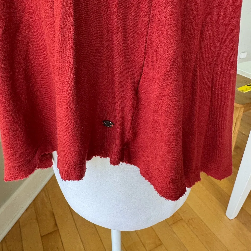 American Eagle Outfitters Rusty Red Low Scoop Back Loose Fit Crop Tank Sz Small - Image 8