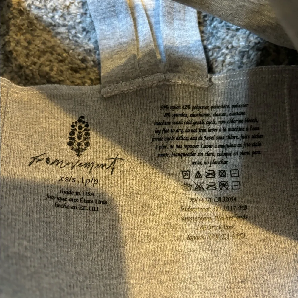 Free People Grey Sports Bra - Image 3