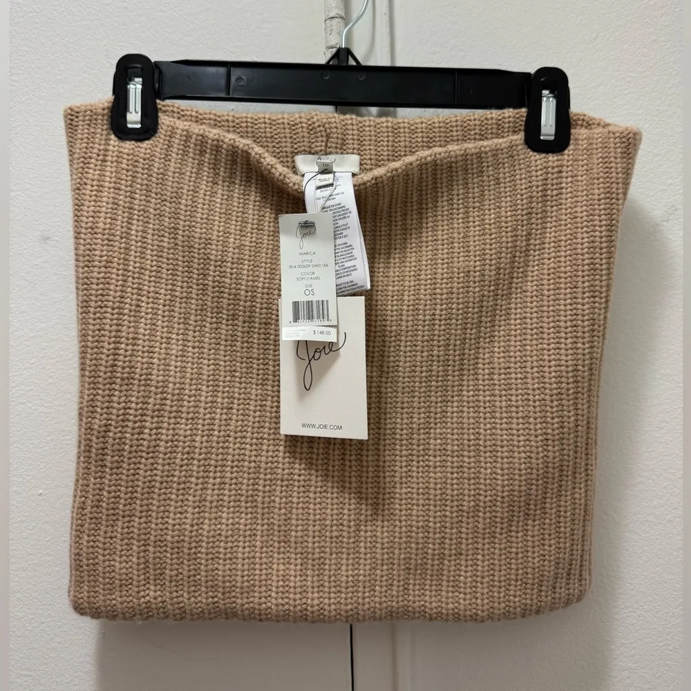 Joie Marica Wool Cashmere Infinity Cowl Neck Scarf Snood Soft Camel $148 NWT - Image 3