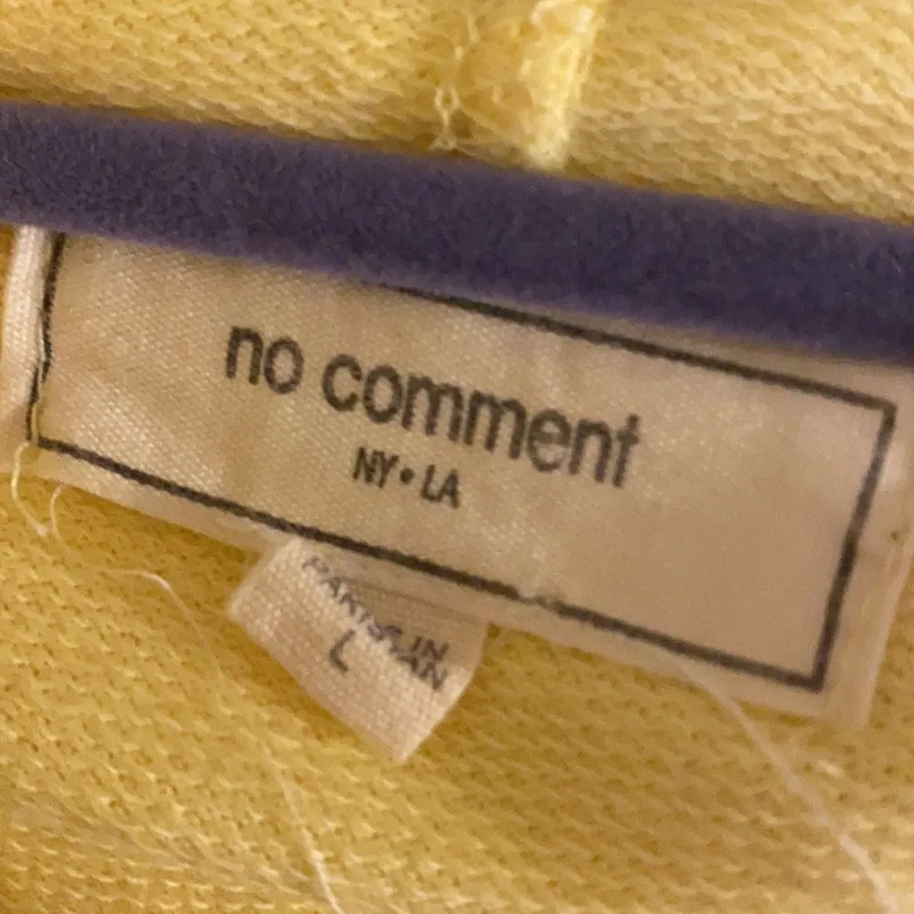 No Comment yellow distressed hoodie - Image 8