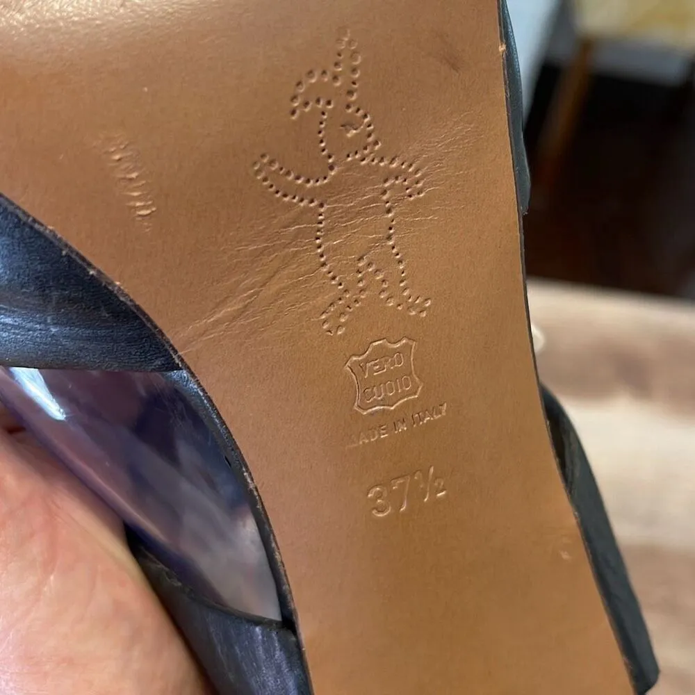 Marni Womens Block High Heel Slingback Platform‎ Sandals Black Size 37.5/7 - Image 10