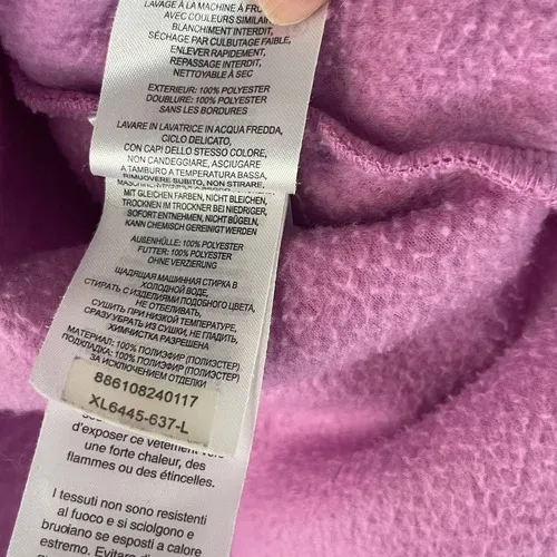 Columbia Sportwear Women's Size Large Pink Purple Full Zip Fleece‎ Sweater - Image 8