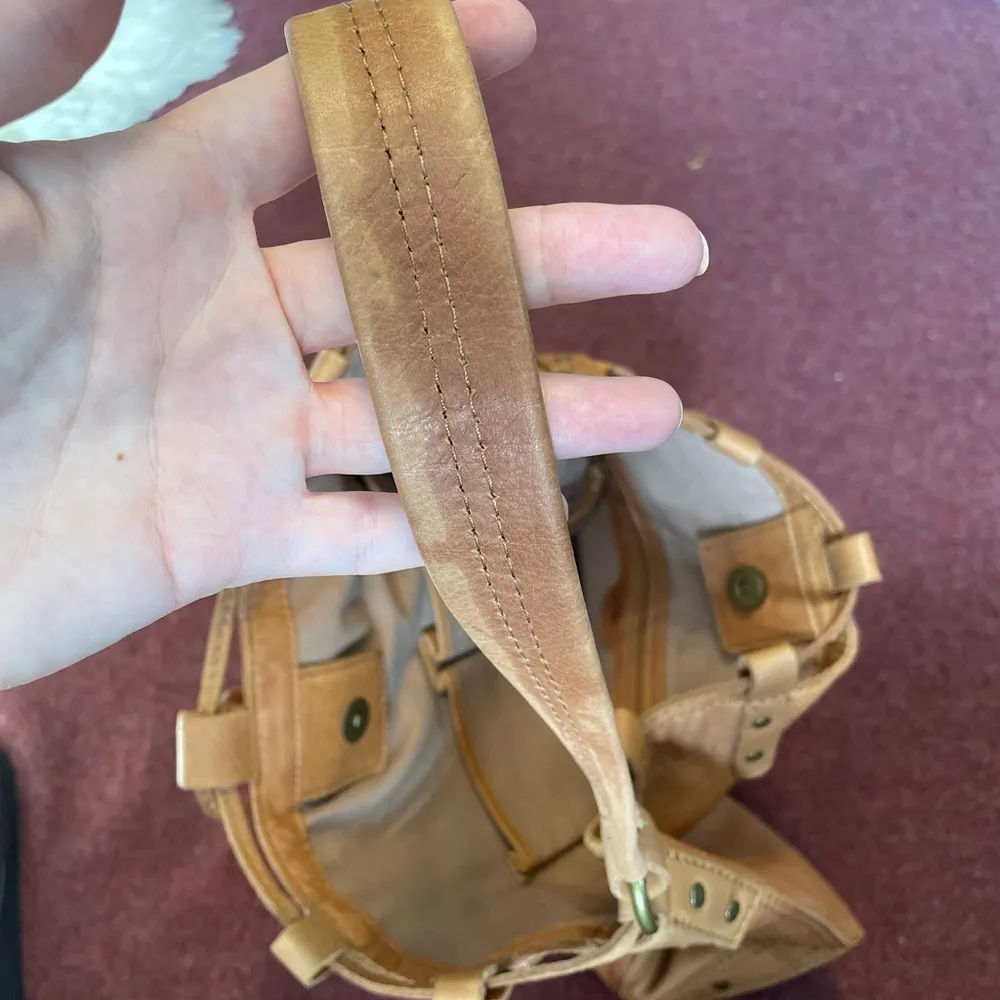 NEW Genuine Leather Large Drawstring Bucket  Bag - Image 12