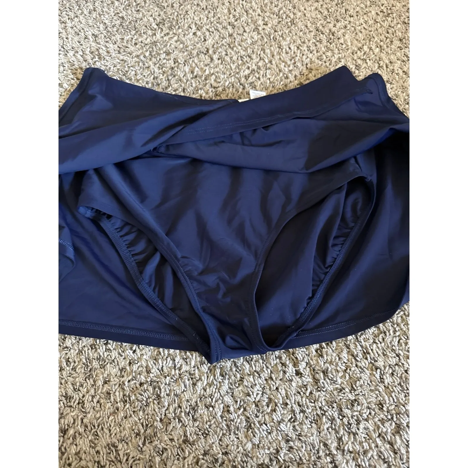 Croft‎ & Barrow Women's Navy Blue Skirt Swimsuit Size 20W - Image 8