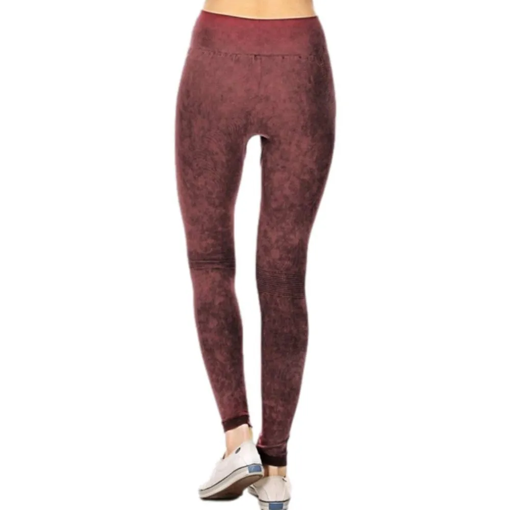 YELETE Women's Moto High Waist Ankle Workout Yoga Leggings Pants Tights S/M - Image 3