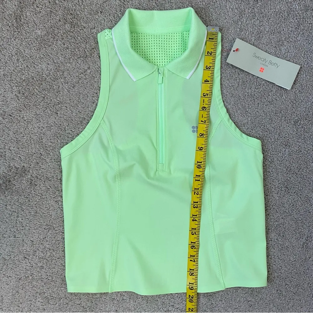 Sweaty Betty Power Match Point Tennis Tank Matcha Lime Green S - Image 9