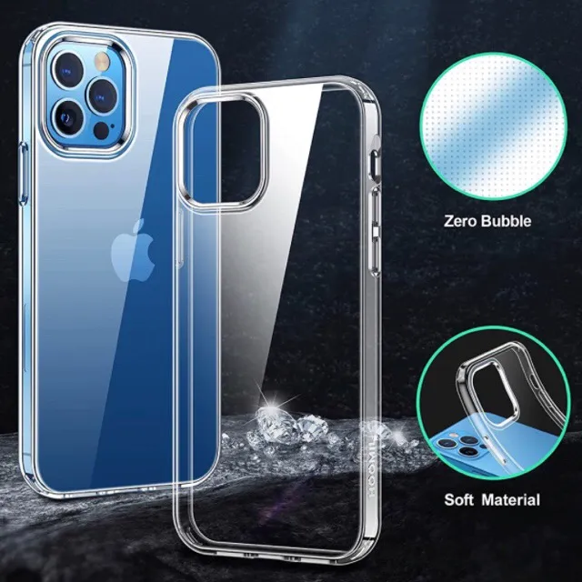 Shockproof Soft Silicon Clear Case iPhone 12 Pro Case Cover - Image 2