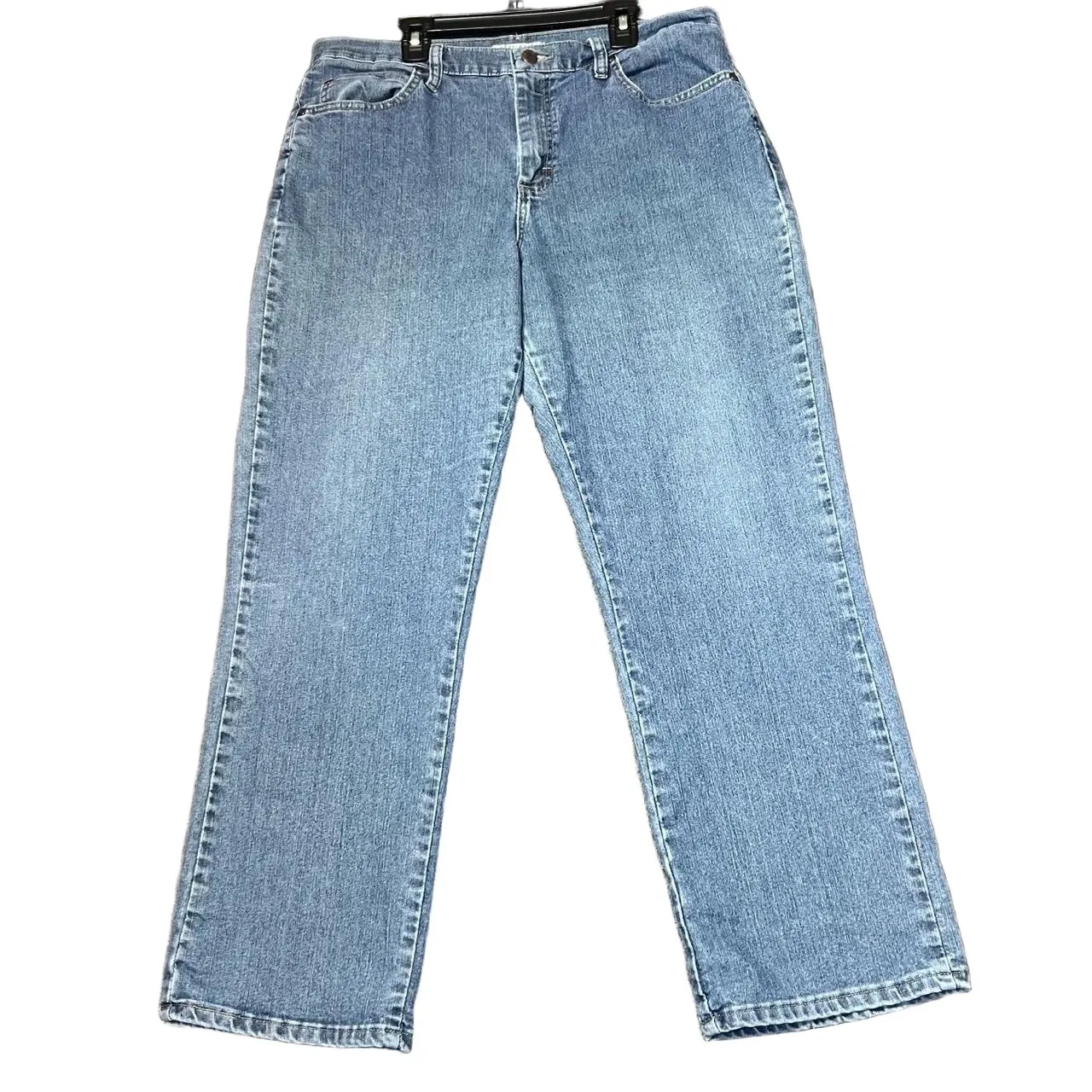 Lee Relaxed At The Waist Blue Jeans Womens Size 14 Short Denim Classic Casual - Image 2