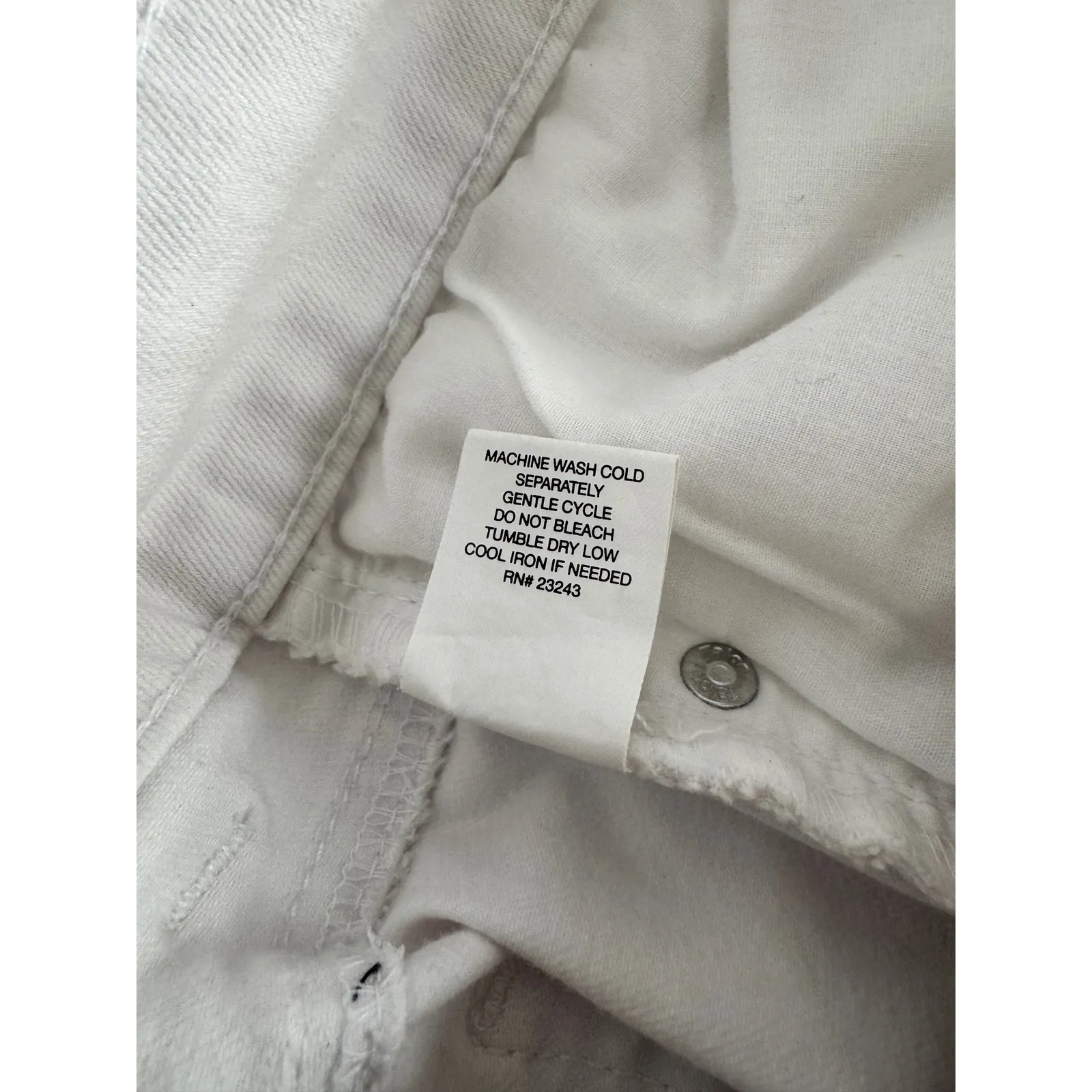 Soho Jeans Embellished Boyfriend Distressed White Denim Jeans Size 8 - Image 11