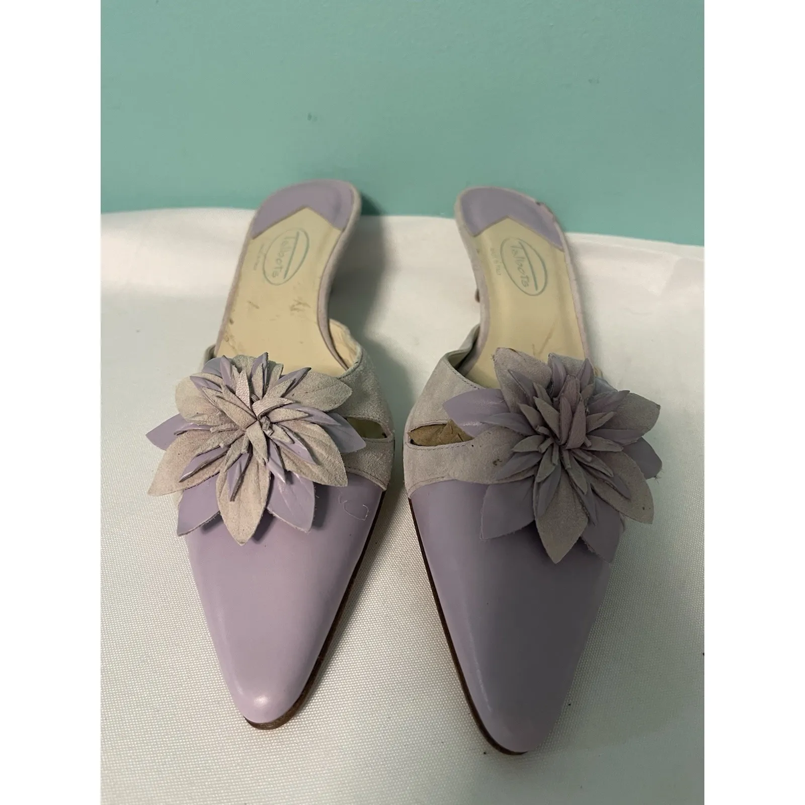 Pre-Owned‎ Talbots Purple Size 7.5 Mule Kitten Heel S-630 - Image 2