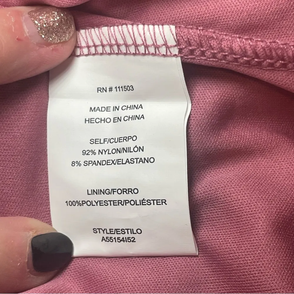 NWT As U Wish Rose Pink Floral Lace Halter Dress Medium Easter Wedding Guest - Image 8