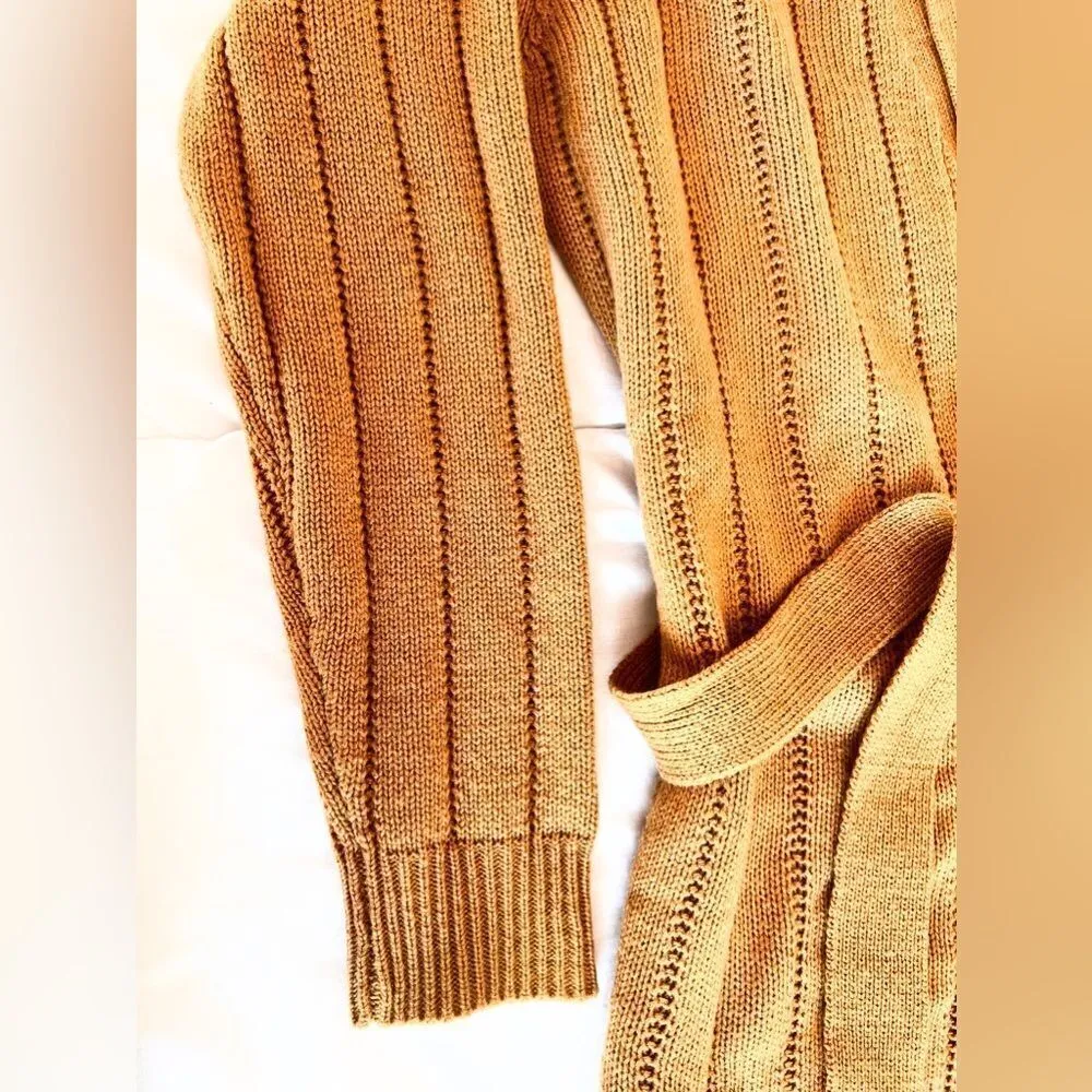 Investments Women Solid Cardigans cozy romantic chic wrap long sleeve size S - Image 4