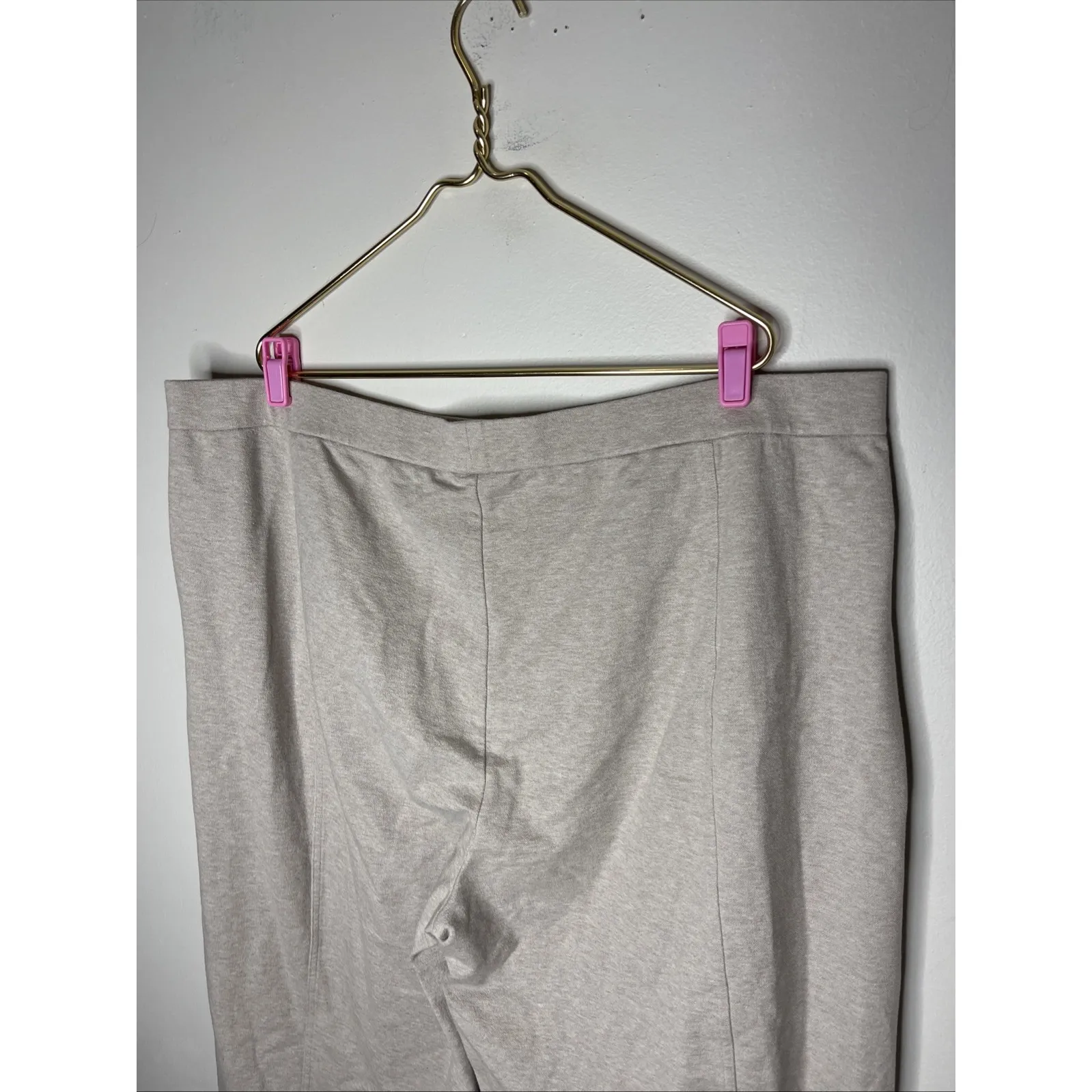 New Plus Eileen Fisher Organic Cotton Beige‎ Crop Straight Leg Pant 3X - Image 7