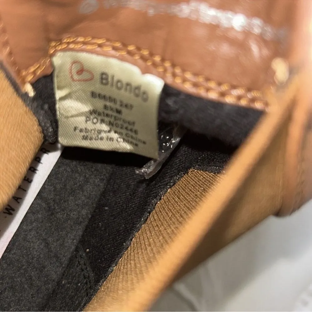 Blondo Waterproof Tan Ankle Pointed Toe Leather
Boots(Size 8.5M) - Image 4