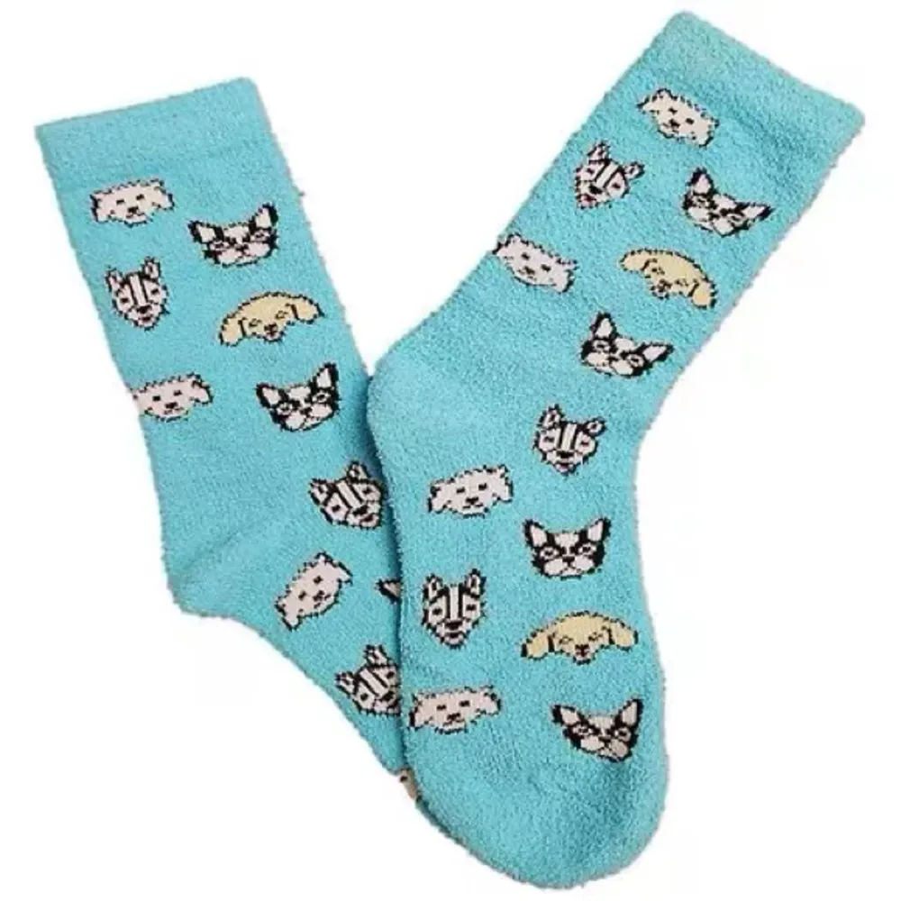 Cozy Dog Printed Socks Blue, 4 - Image 2