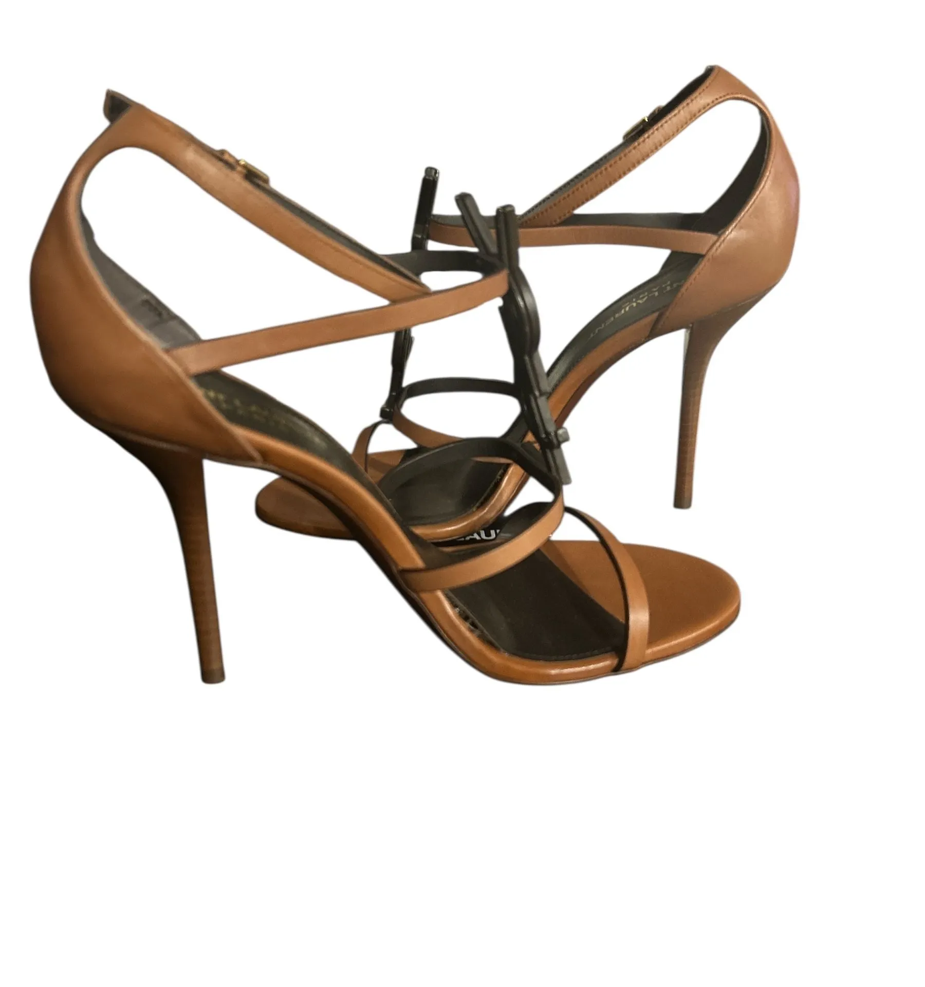 YSL Cassandra 100 sandal in new papaya NIB size 39 - Image 8