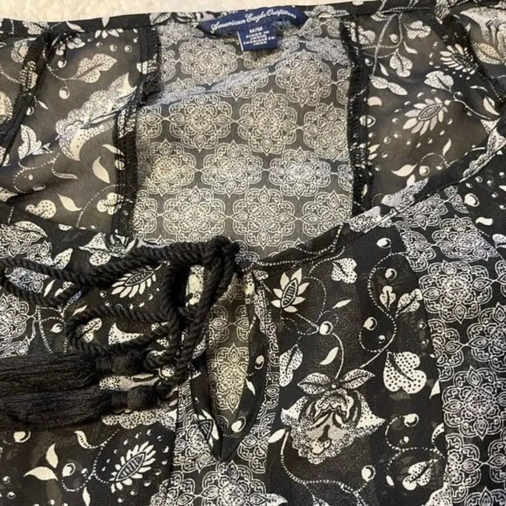 Boho American Eagle Blouse - Image 7