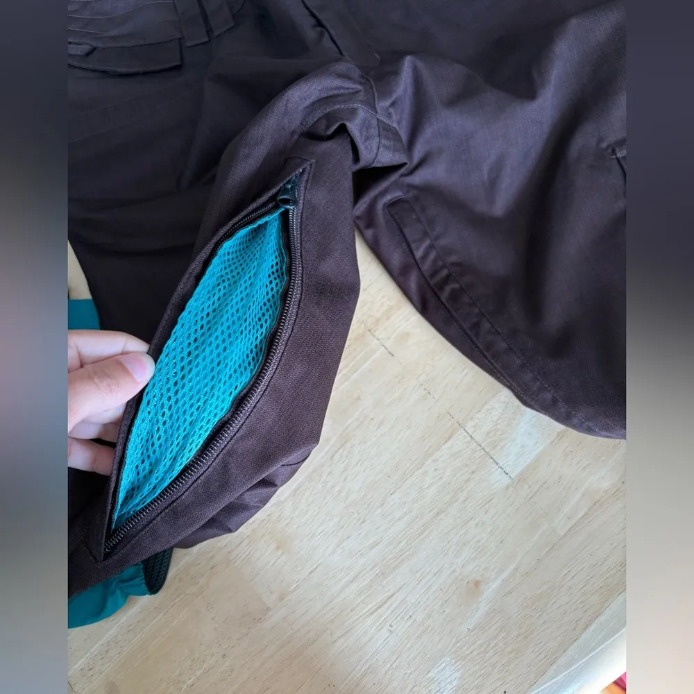 Burton the white collection da nag dry ride snow pants size medium brown teal - Image 7