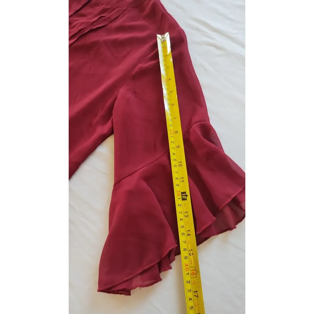 Timeson Women elegant Burgundy 3/4 Sleeve V - Image 11