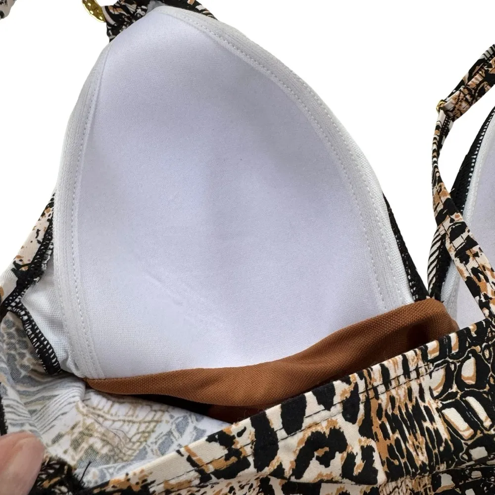 Bleu Rod Beattie Tankini Top Animal Print with Molded Cups Size 4 NWT - Image 7