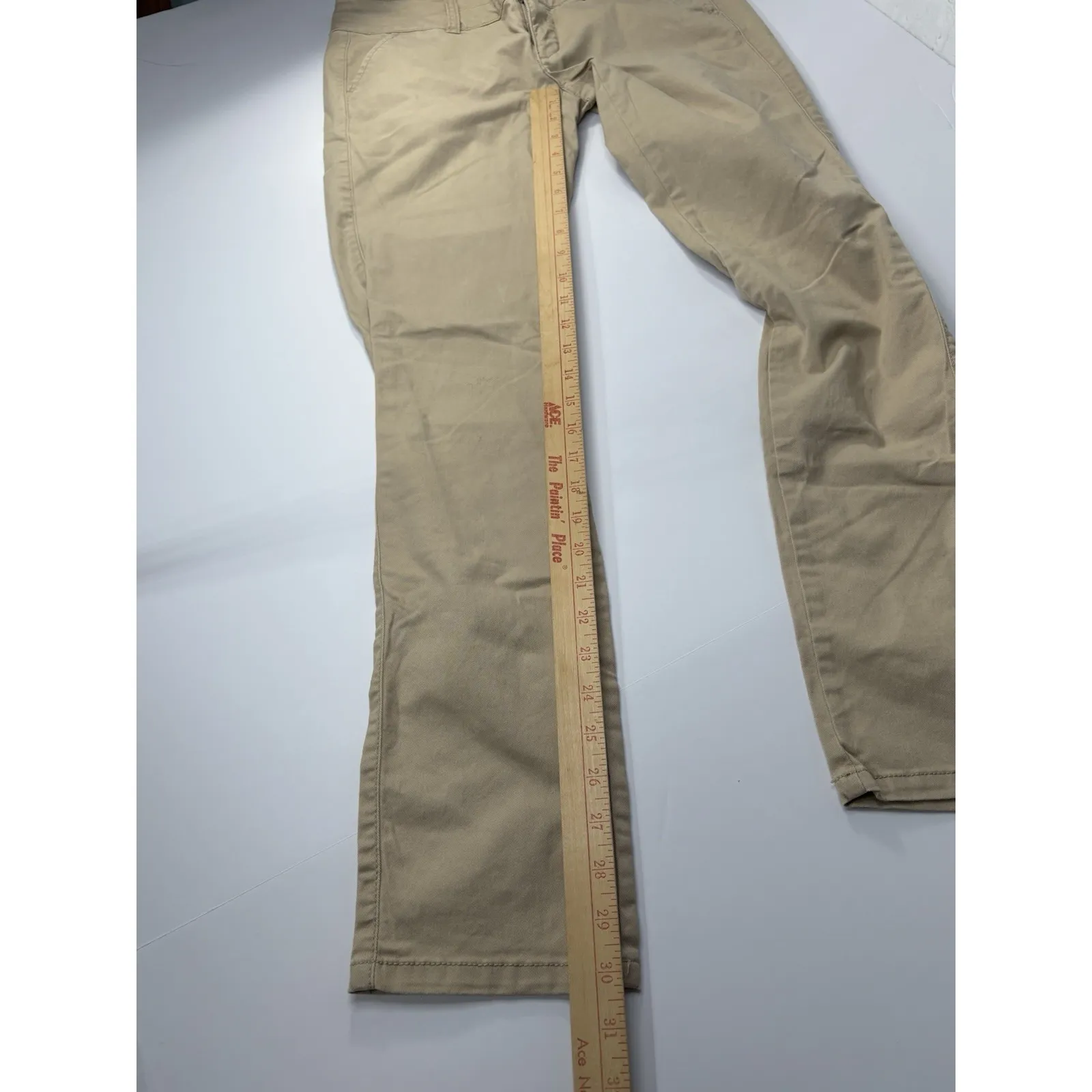 American Eagle Women's Pants Beige Stretch‎ Dress pant Trousers 32/27 - Image 8