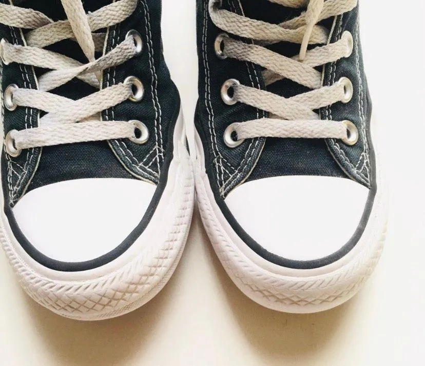 Converse Black Hightops - Image 2