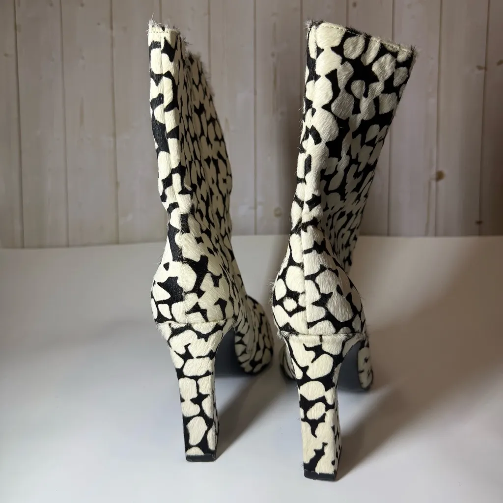 LPA Marietta Bootie Cow Hide Ankle Boot 3.5 Heel - Image 4