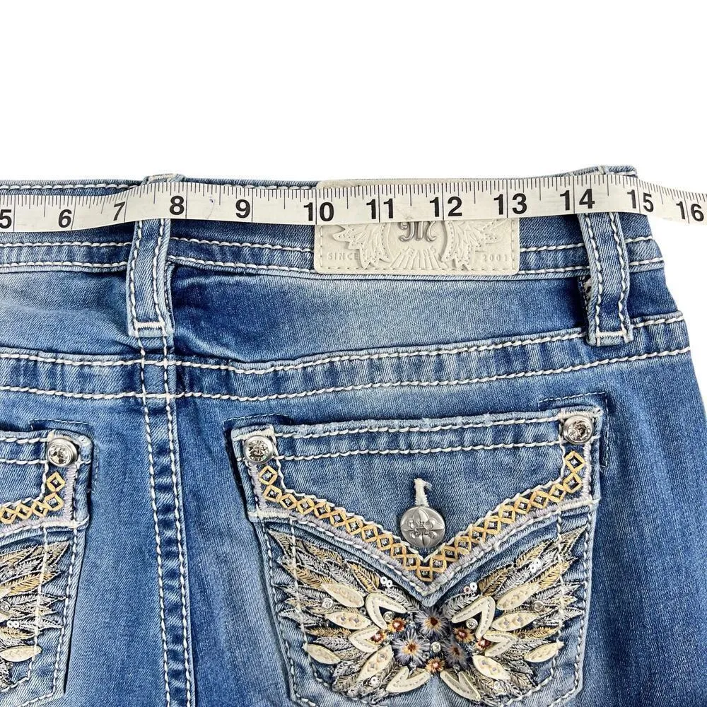 New Women’s Miss Me Warm Wings Bootcut Jeans Size 29x34 - Image 11