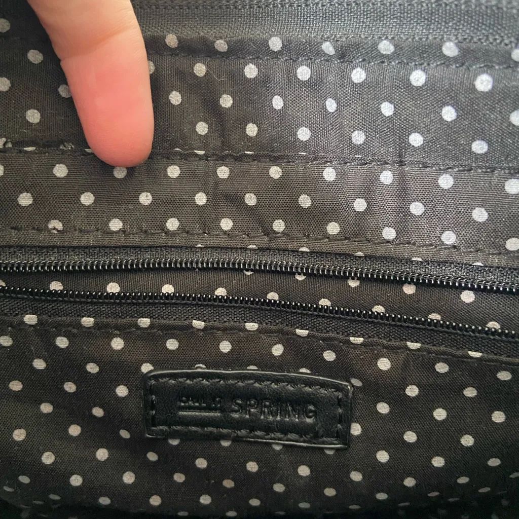 Call It Spring black gold hardware crossbody zip purse - Image 7