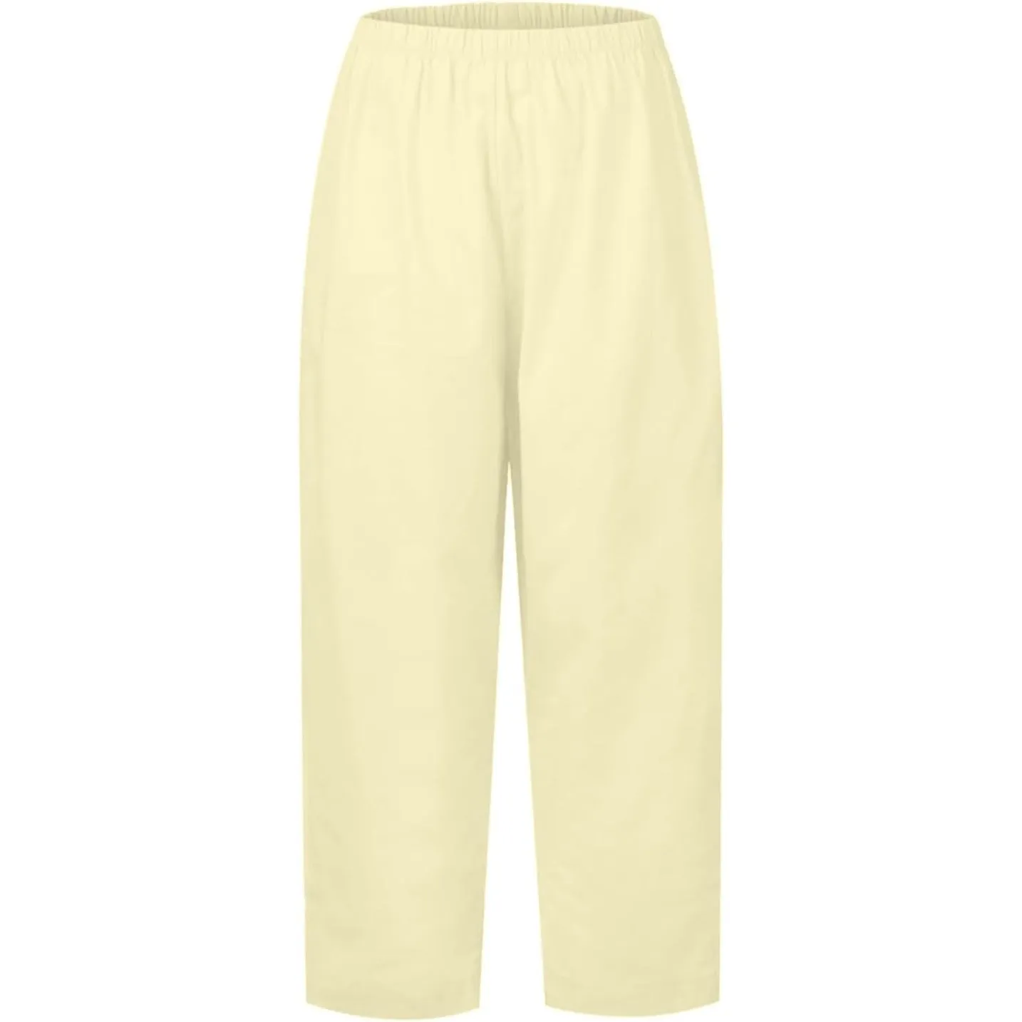 NWT ~ Women's Plus Size Buttercream Yellow Casual Summer Pants ~ 5X / 2X - Image 2