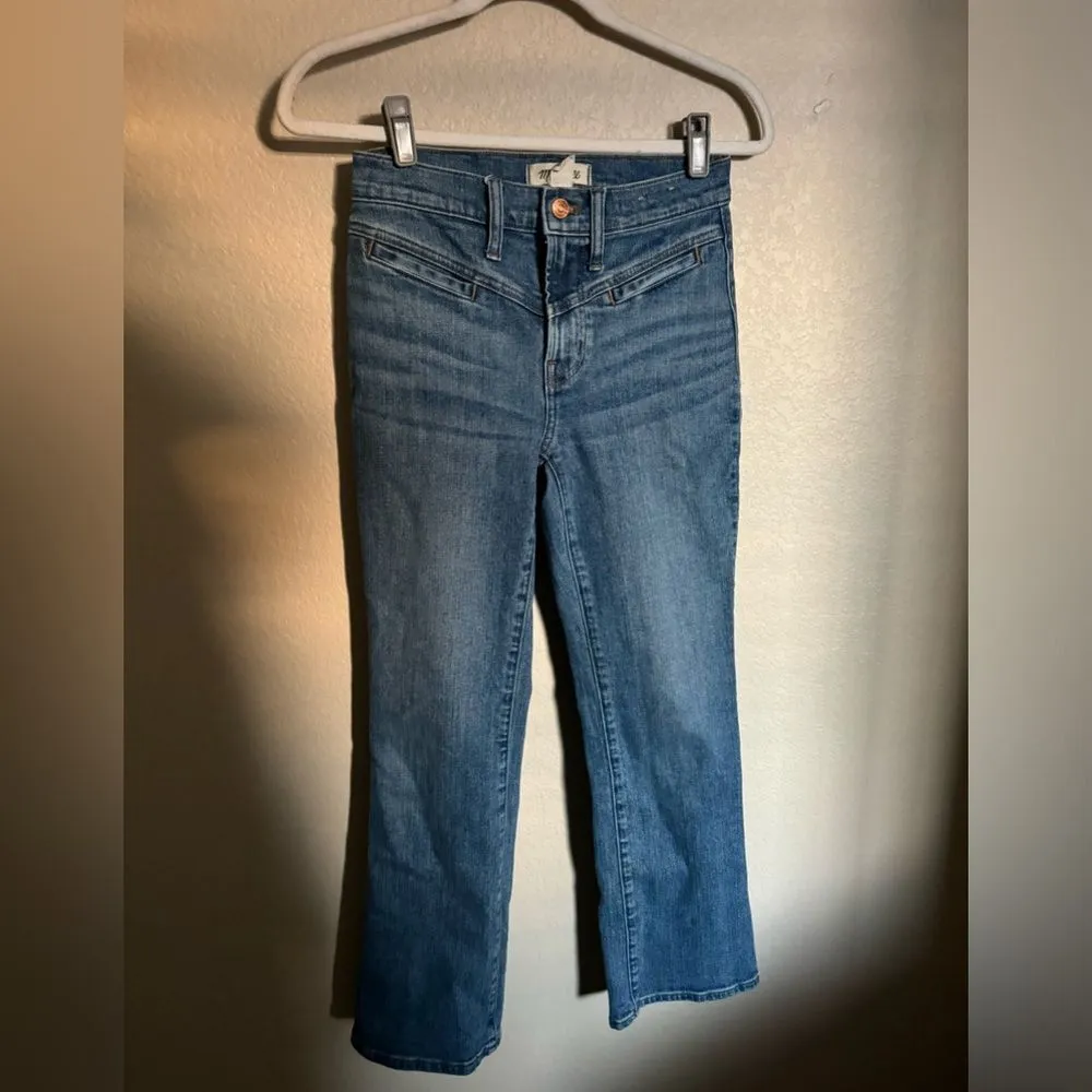 Madewell‎ Kick Out Crop Jeans Size 24 in Saywell Wash Front Yoke - Image 8