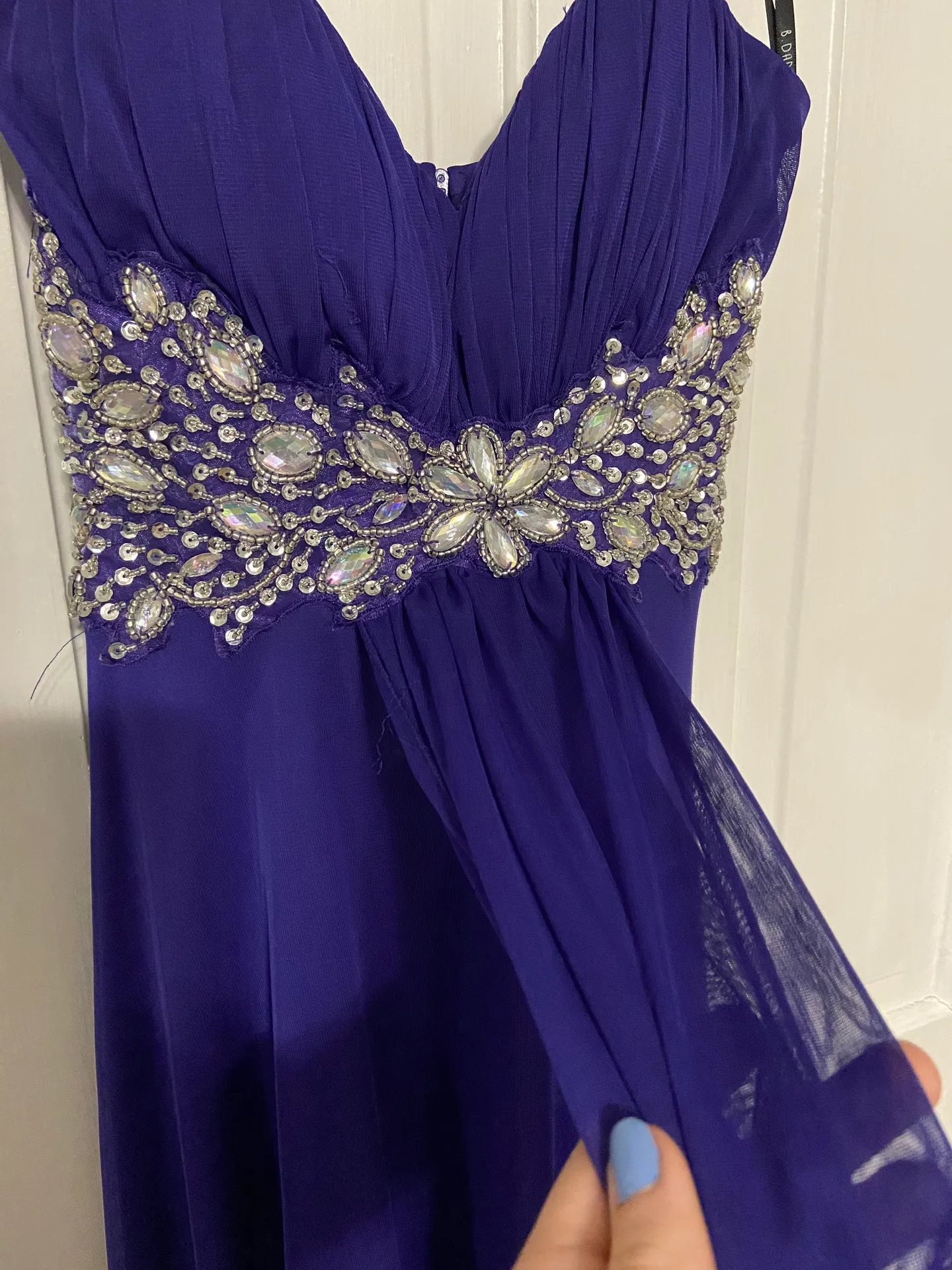 B. Darlin Purple Prom Dress - Image 4