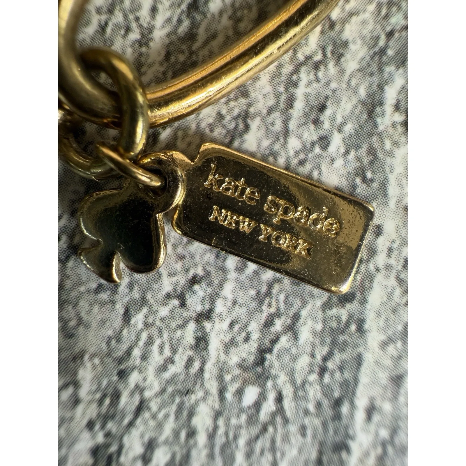 Kate Spade New York $299 Gold and Navy Blue Oval Link Nautical Themed Necklace - Image 9