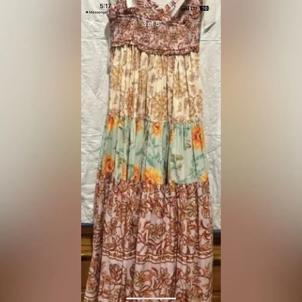 Free People Floral Patchwork Maxi Dress - Image 4