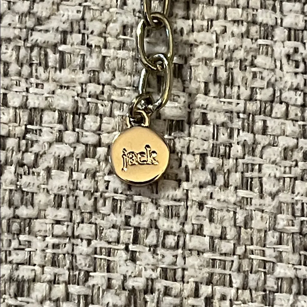 Bella Jack Blue Stone with Wavy Silver and Gold Tone Pendant Necklace - Image 6