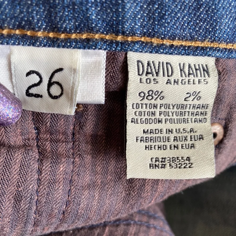 David Kahn Straight Leg Jeans Blue Size 26 - Image 6