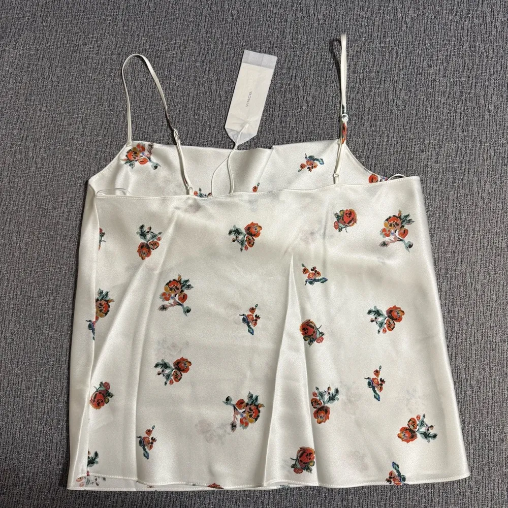 Vince Women’s Floral Silk Camisole - Image 8