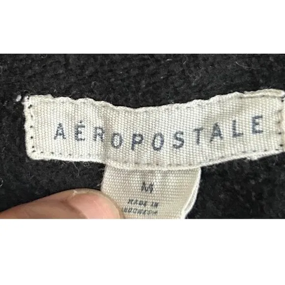 VTG Aeropostale 1987 Women Medium‎ Y2K Black Jacket Retro Casual 00s Nostalgia - Image 6