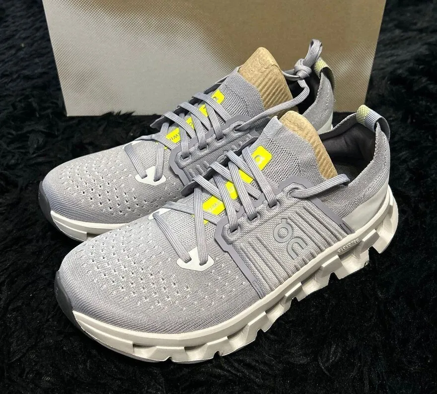 On CLOUDSWIFT lilac Wolf running athletic training lace up shoes sneakers sz8 - Image 1