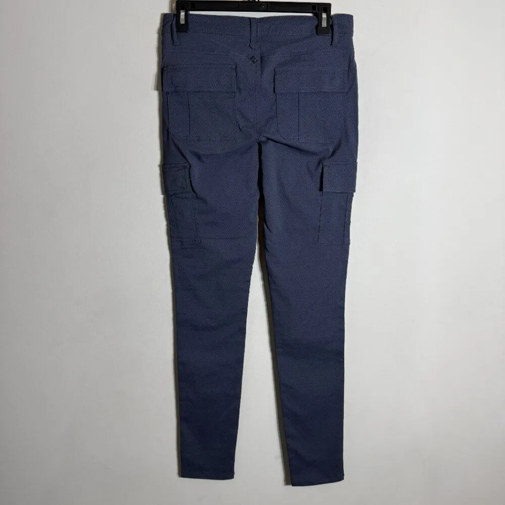 Prana Meme Cargo Printed Skinny Leg Pants Women's 6 Gray Hiking Outdoor NWOT - Image 10