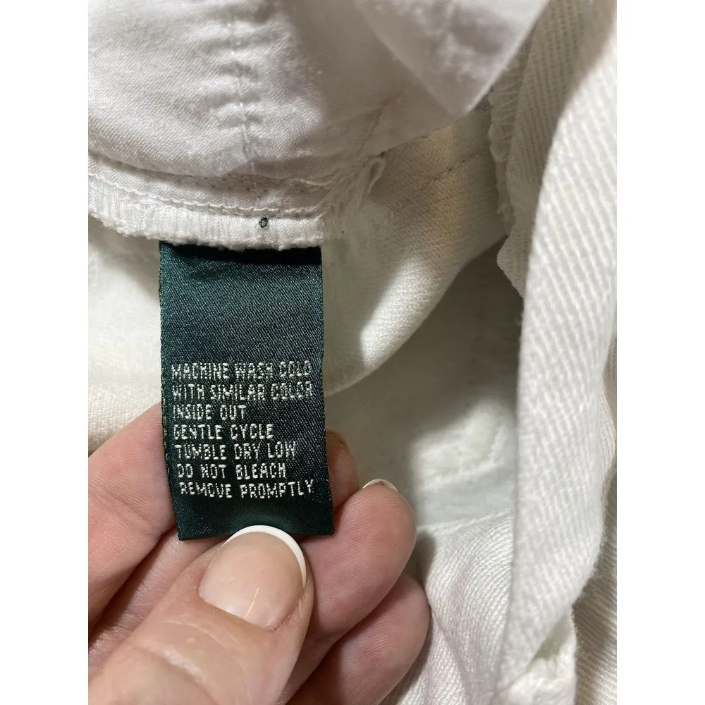 Ralph Lauren Jeans Southwestern Beaded Bootcut White Boho Sz 4 Embellished chic - Image 12