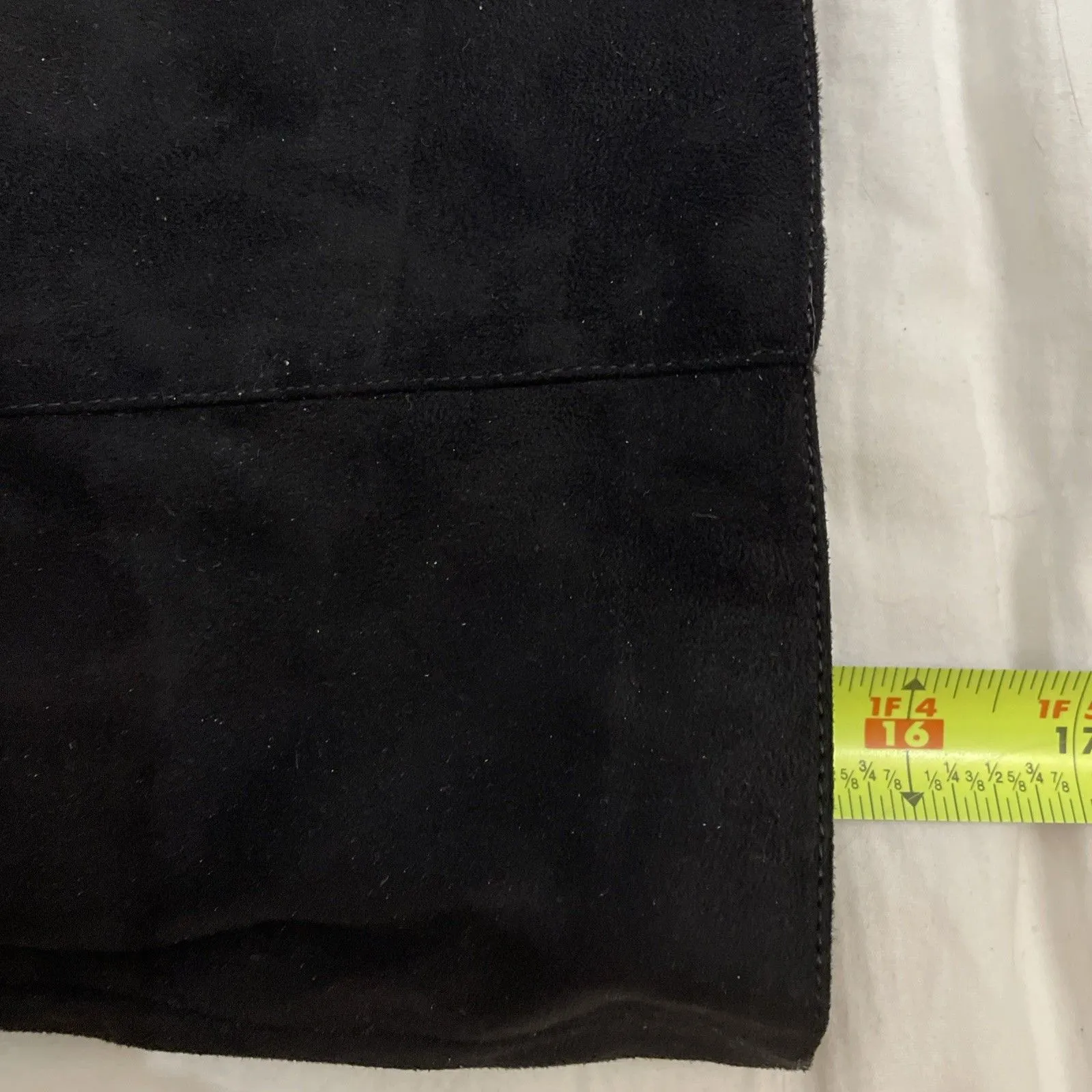 Rouge Helium Zenon Black Faux Suede Knee High Boots Womens Size 10 - Image 8