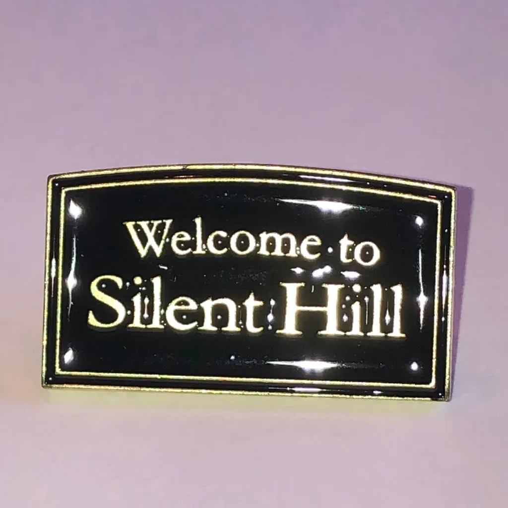 Welcome to Silent Hill Enamel Pin Black - Image 2