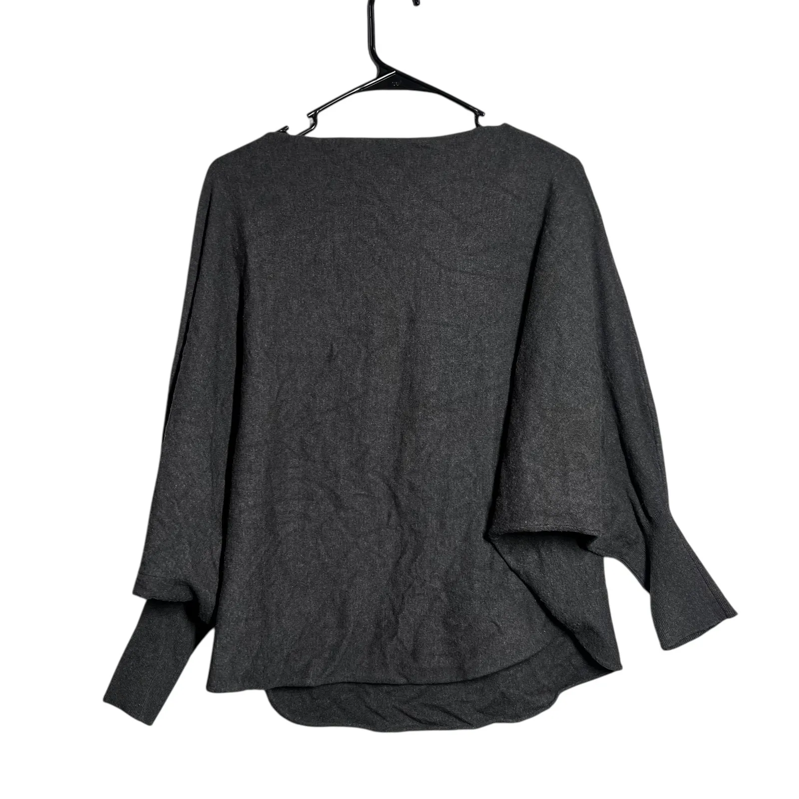 KERISMA Oversized Charcoal Gray Batwing Sleeve Sweater Top M/L - Image 2
