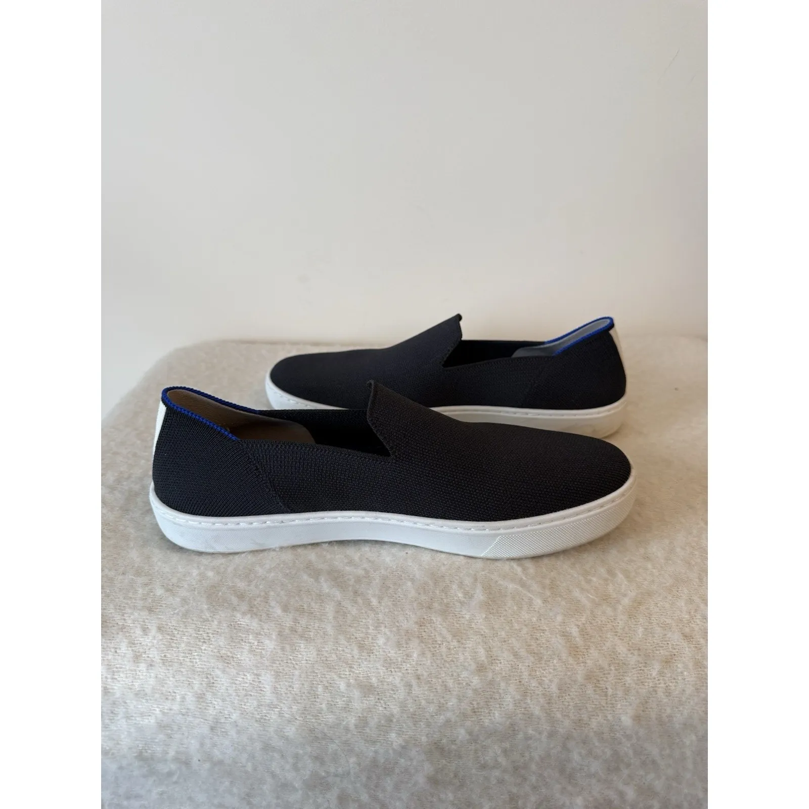 Rothys Original Slip-On Sneakers Black Size 9.5 Womens Flats Comfort - Image 4