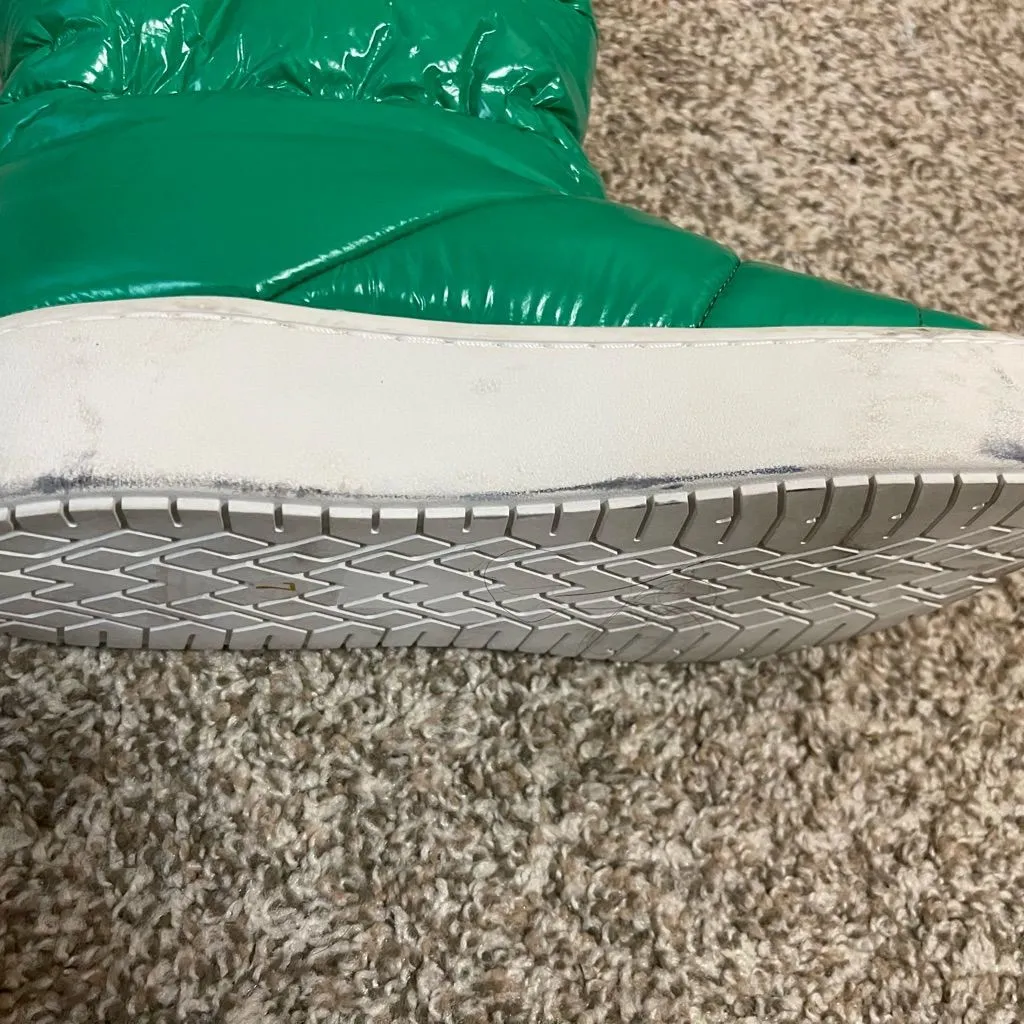 Jeffrey Campbell Snowed Green Platform‎ Puffer Boots - Size 7 - Image 8