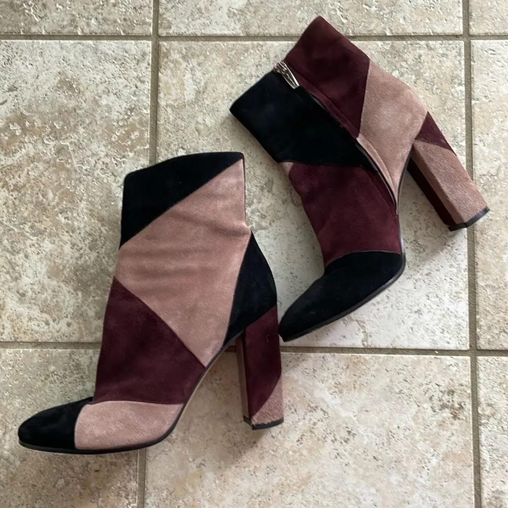 Gianvito Rossi Patchwork Suede High-Heel Boot - Image 2